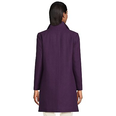 Women's Lands' End Insulated Wool-Blend Winter Dress Coat