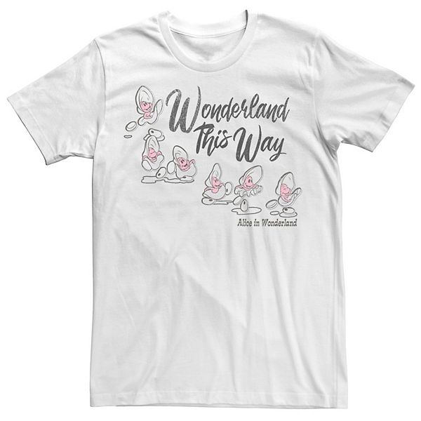 Disney's Alice In Wonderland Baby Oysters Movie Quote Men's Tee