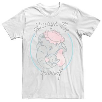 Disney's Dumbo And Mom "Always Be Yourself" Portrait Men's Tee