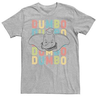 Disney's Dumbo Name Stack Colorful Vintage Poster Men's Tee