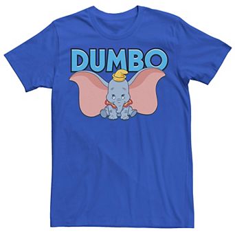 Disney's Dumbo Bold Blue Name Costumed Poster Men's Tee