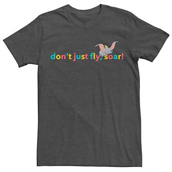 Disney's Dumbo Men's "Don't Just Fly, Soar!" Tee