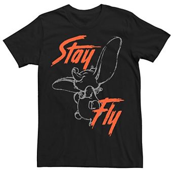 Disney's Dumbo Men's "Stay Fly" Line Art Tee