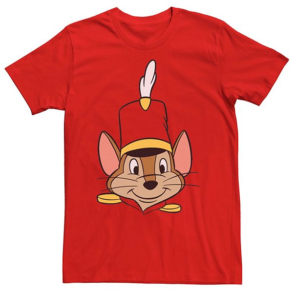 Men S Disney Dumbo Timothy Q Mouse Big Face Tee