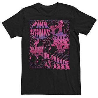 Disney's Dumbo Men's "Pink Elephants On Parade" Tee