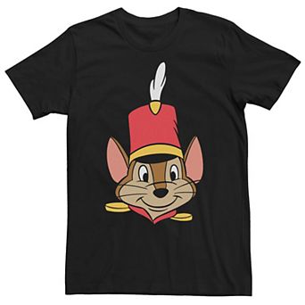 Disney's Dumbo Timothy Q. Mouse Men's Big Face Tee