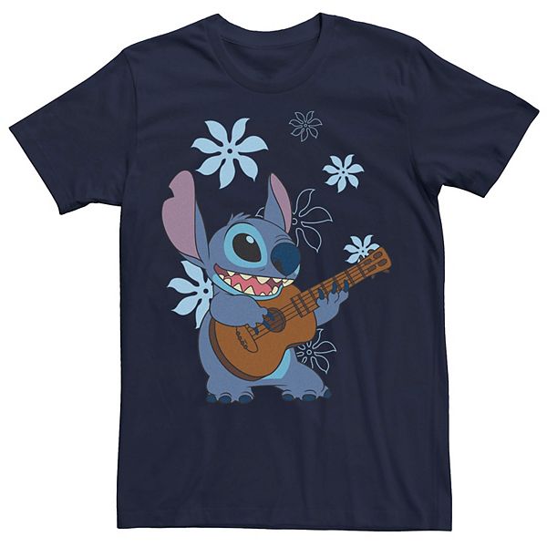 Disney's Lilo & Stitch Stitch Flowers Poster Men's Tee