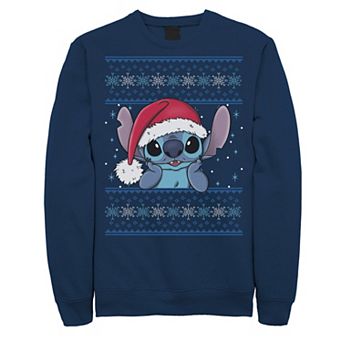 Disney's Lilo & Stitch Christmas Stitch Ugly Sweater Style Men's Sweatshirt