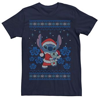 Disney's Lilo & Stitch Christmas Stitch Men's Sweater Style Tee