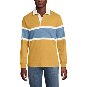 Men's Lands' End Striped Rugby Shirt