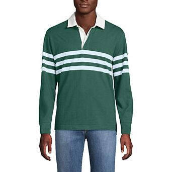 Men's Lands' End Striped Rugby Shirt