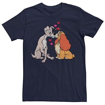 Men's Lady And The Tramp Puppy Love Dog Tee