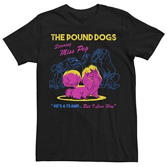 Disney's Lady And The Tramp Men's The Pound Dogs Starring Miss Peg Tee