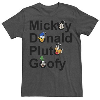 Disney's Mickey and Friends Men's Name Stack Tee