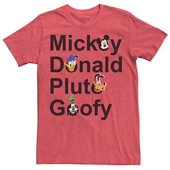 Disney's Mickey and Friends Men's Name Stack Tee