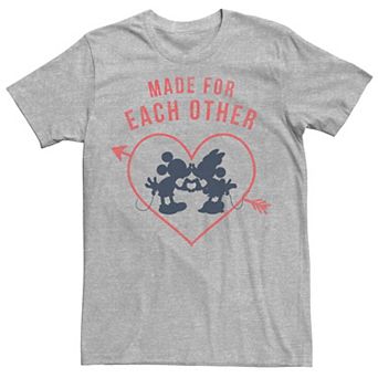 Disney's Mickey & Minnie Valentine's Day Heart Men's Tee