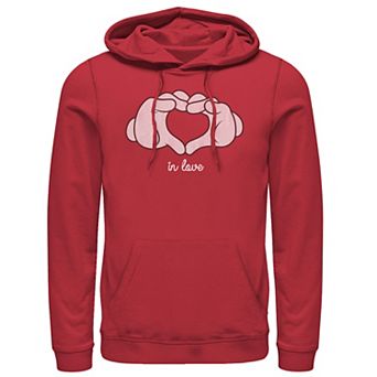 Disney's Mickey Mouse Heart Hands In Love Men's Hoodie