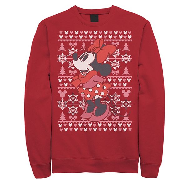 Disney Minnie Mouse Family Holiday Sweater for Women Extended Size Multi
