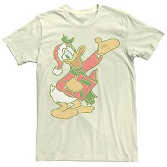 Disney's Donald Duck Christmas Caroling Portrait Men's Tee
