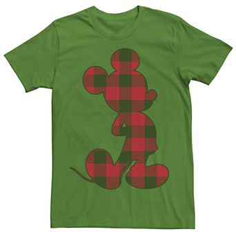 Men's Disney Mickey Mouse Plaid Build-Up Fill Tee
