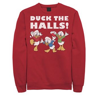 Disney's Huey Dewey And Louie Duck The Halls Christmas Men's Tee