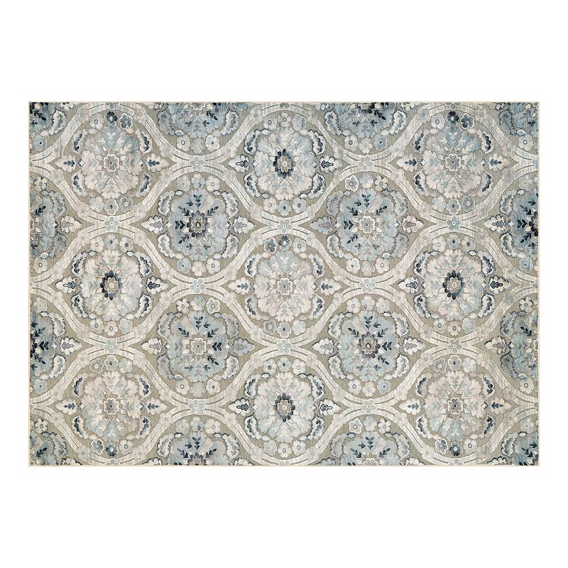 Couristan Ciré Cherrington Antique Area Rug, Black, 8X11 Ft