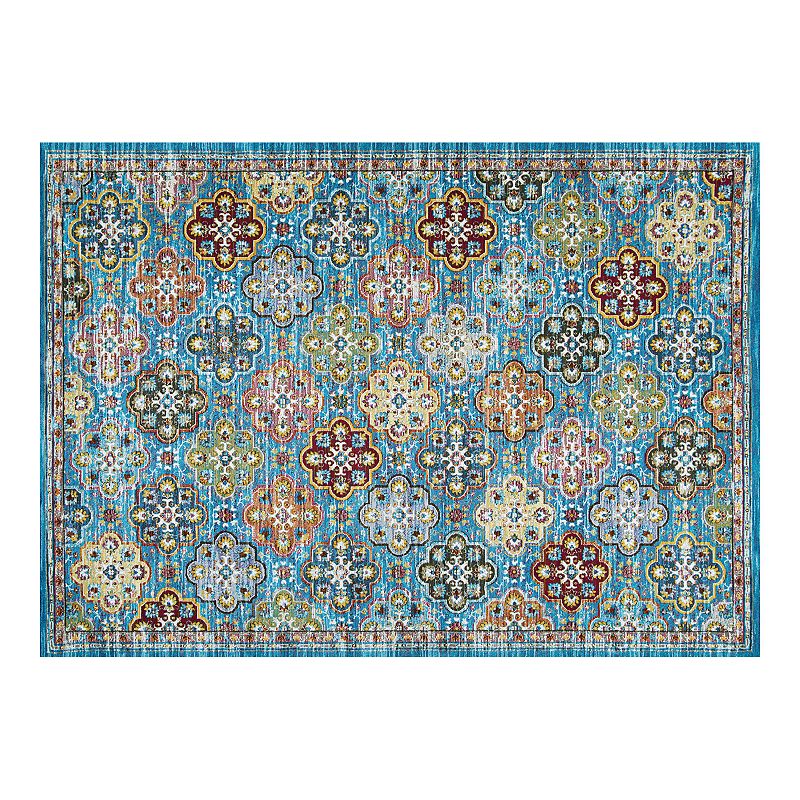 Couristan Gypsy Nameh Blue Topaz Area Rug, 8X11 Ft