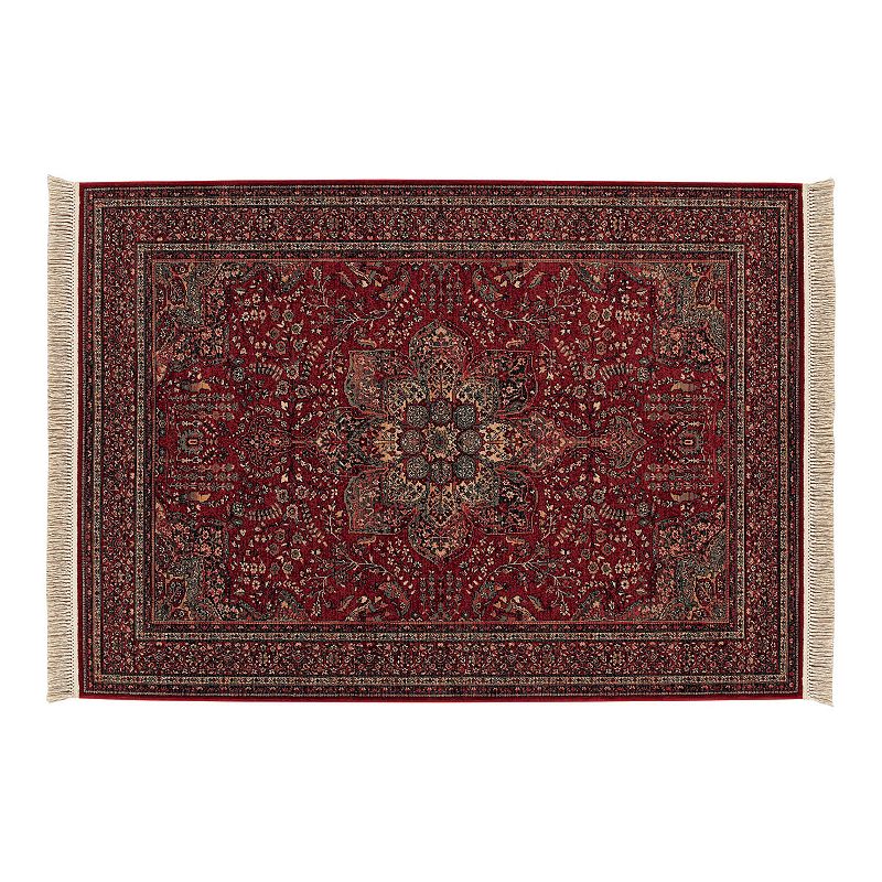 Couristan Kashimar All Over Center Medallion Antique Wool Area Rug, Red, 5X8 Ft Create the look of your dreams with this delightful Couristan Kashimar All Over Center Medallion Antique Wool area rug. Create the look of your dreams with this delightful Couristan Kashimar All Over Center Medallion Antique Wool area rug. Woven pile Fringed edgesCONSTRUCTION & CARE New Zealand semi-worsted wool Pile height: 0.28'' Spot clean only Imported Manufacturer's 1-year limited warranty. For warranty information please click here Size: 5X8 Ft. Color: Red. Gender: unisex. Age Group: adult. Material: Polypropylene.