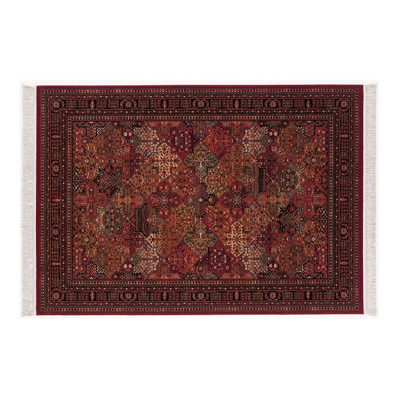 Couristan Kashimar Imperial Baktiari Antique Wool Area Rug, Red, 8X11 Ft