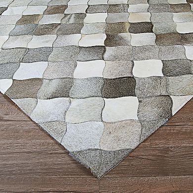 Couristan Chalet Diamonds Cowhide Leather Area Rug