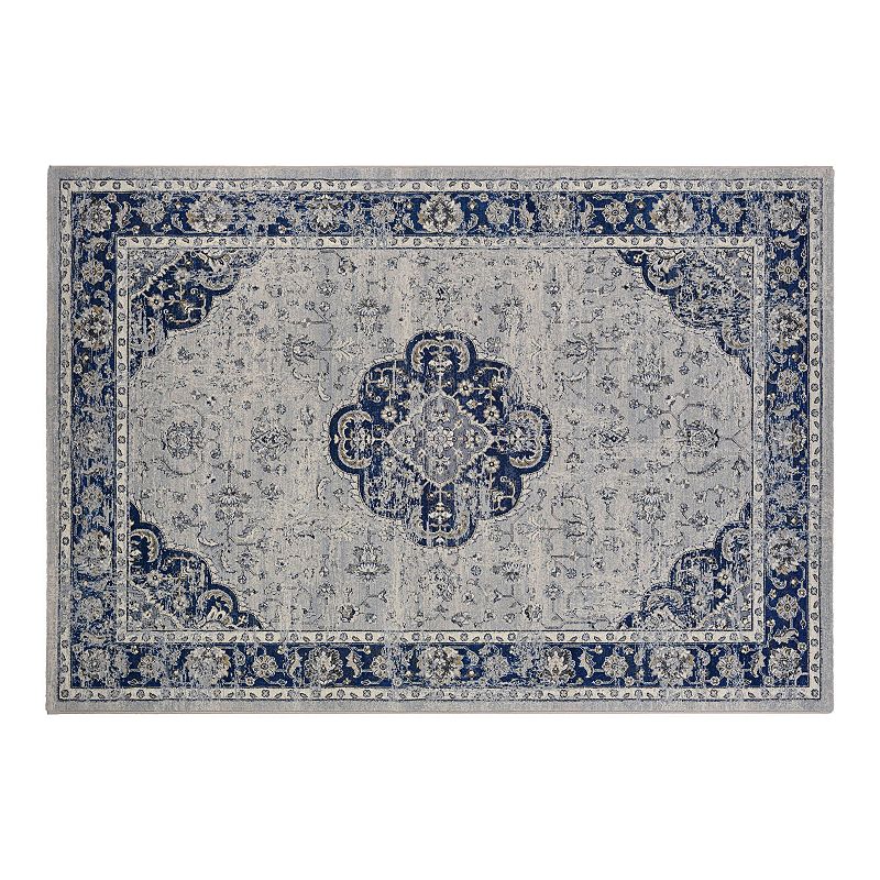 Couristan Sultan Treasures Clover Medallion Area Rug, Blue, 8X11 Ft