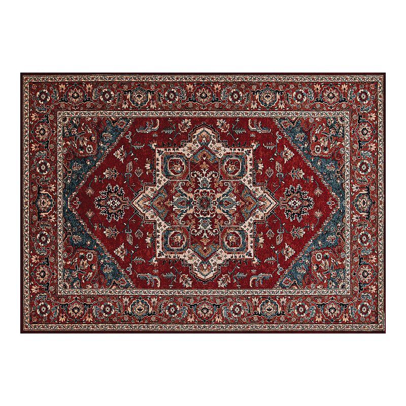 Couristan Old World Classics Antique Mashad Wool Area Rug, Red, 6.5X10 Ft