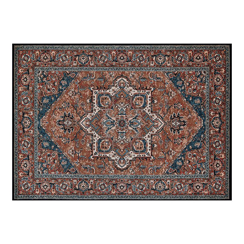 Couristan Old World Classics Antique Mashad Wool Area Rug, Brown, 8X11 Ft