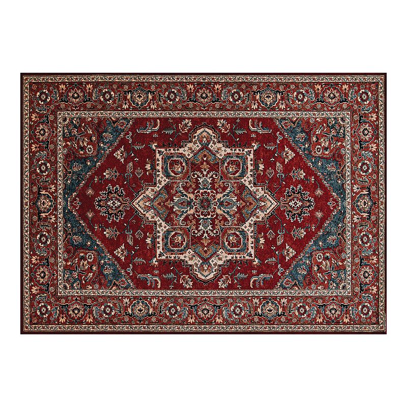 Couristan Old World Classics Antique Mashad Wool Area Rug, Red, 8X11 Ft