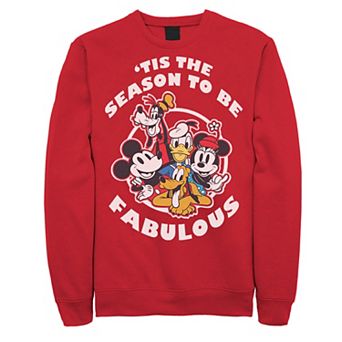 Disney's Group Shot 'Tis The Season To Be Fabulous Christmas Men's Sweatshirt