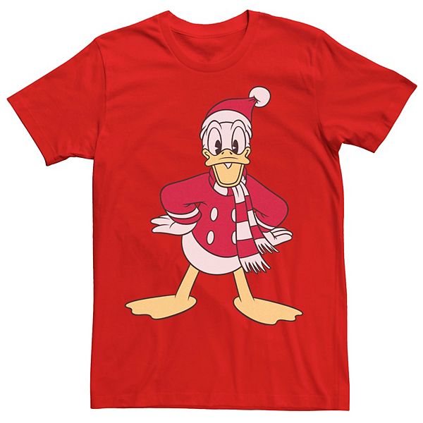 Men's Disney Donald Duck Classic Christmas Portrait Tee