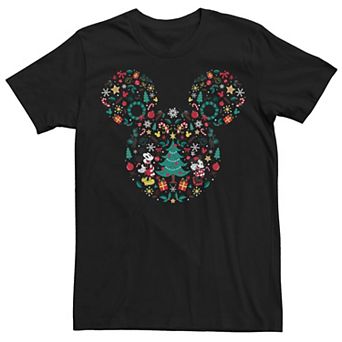 Disney's Mickey And Minnie Men's Christmas Mashup Tee