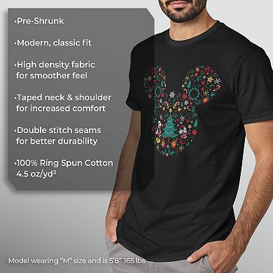 Disney's Mickey And Minnie Men's Christmas Mashup Tee