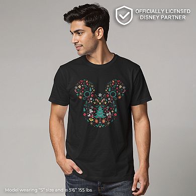 Disney's Mickey And Minnie Men's Christmas Mashup Tee
