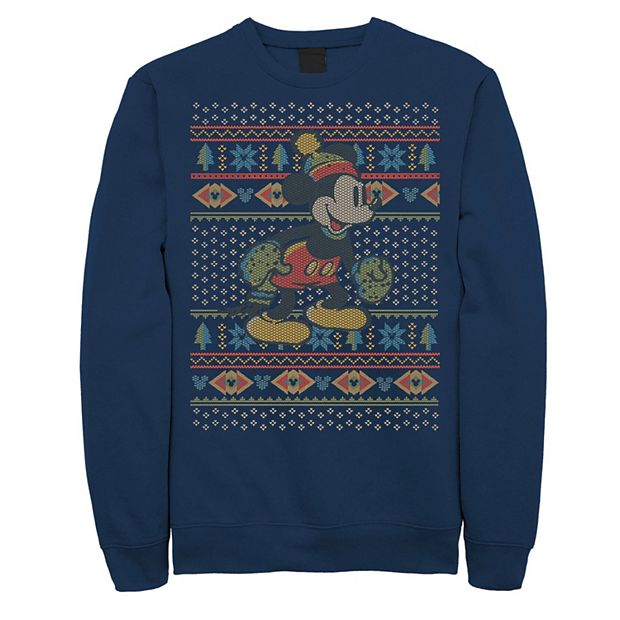 Disney s Mickey Mouse Christmas Sweater Style Men s Sweatshirt