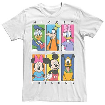 Disney's Mickey & Friends Character Panel Red Men's Tee