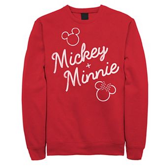 Disney's Mickey Plus Minnie Mouse Men's Outline Sweatshirt