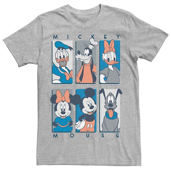 Disney's Mickey & Friends Character Panel Blue Men's Tee