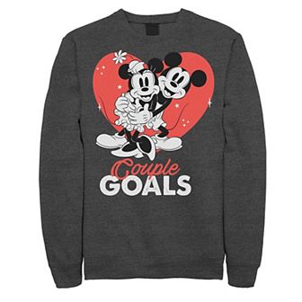 Disney's Mickey & Minnie Mouse Men's Couple Goals Sweatshirt