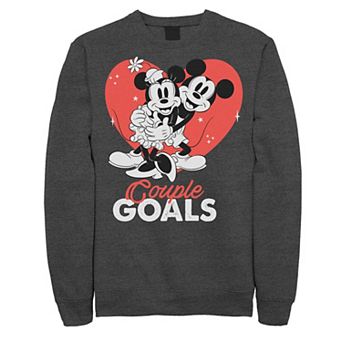 Disney's Mickey & Minnie Mouse Men's Couple Goals Sweatshirt