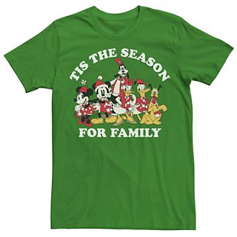 Disney's Mickey And Friends Men's Christmas Season For Family Tee