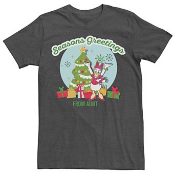 Disney's Mickey & Friends Christmas Seasons Greetings Aunt Men's Tee