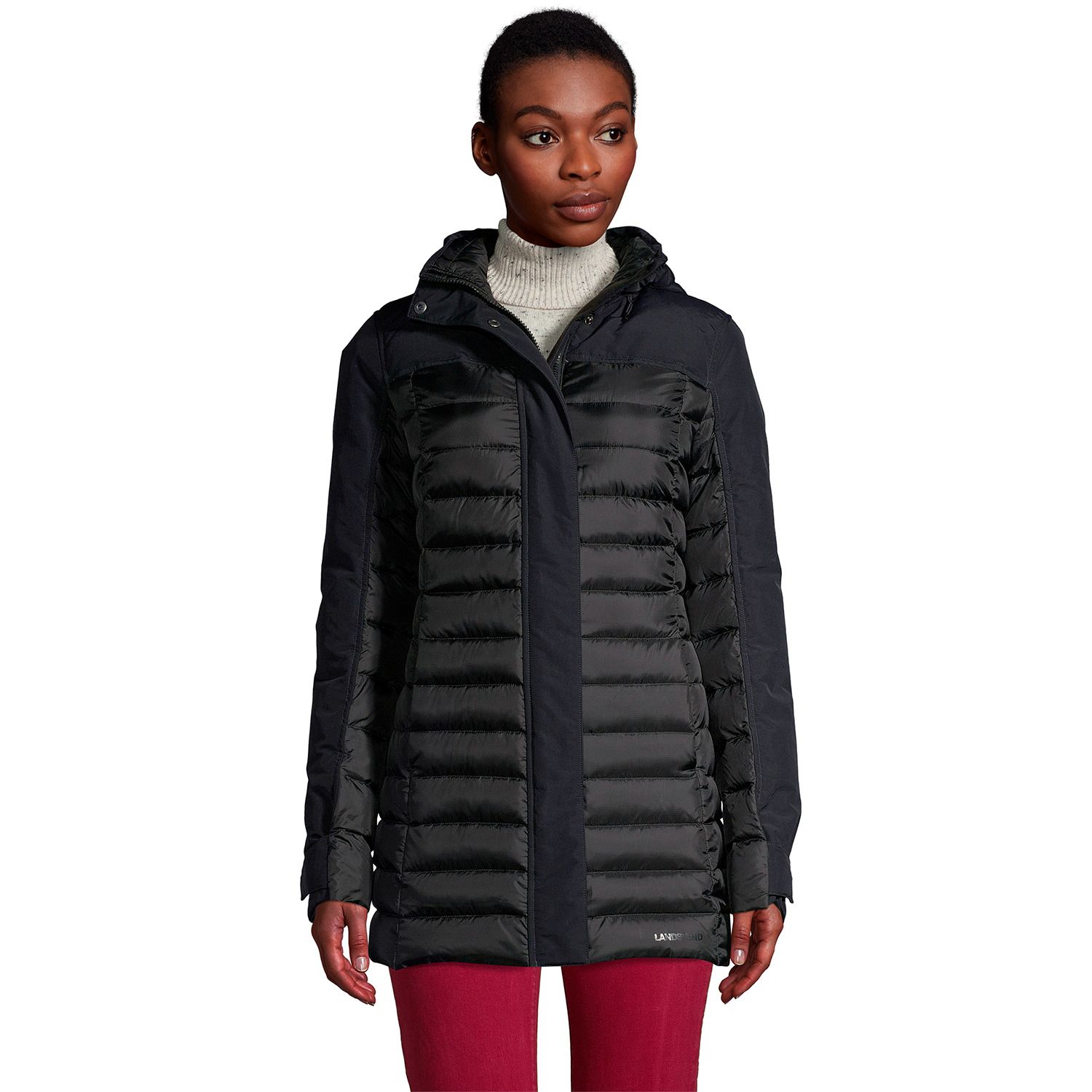 lands end goose down coat