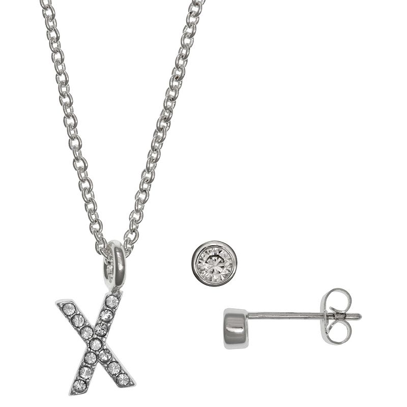 29434717 Kids FAO Schwarz Initial Necklace & Stud Earring S sku 29434717