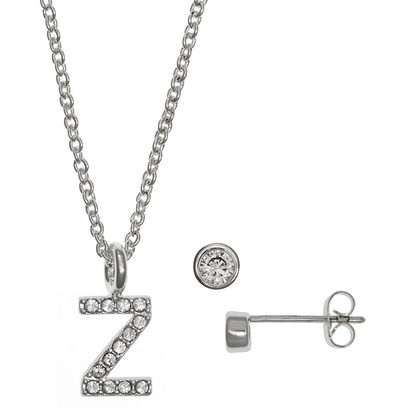 75175881 Kids FAO Schwarz Initial Necklace & Stud Earring S sku 75175881